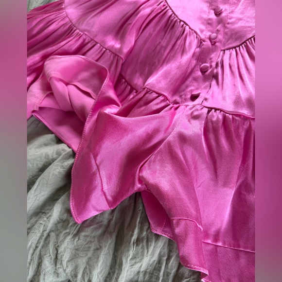 Vanessa Mooney Vibrant Pink Elisabeth Romper NWT - Picture 7 of 10